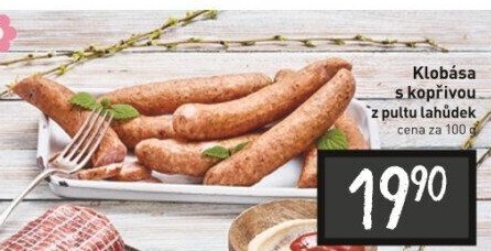 Klobása s kopřivou