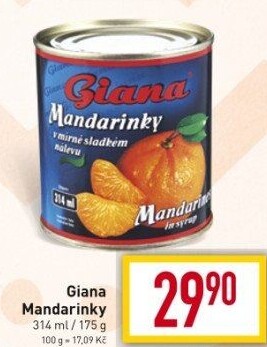 Kompot mandarinky Giana