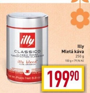 Mleté kávy Illy