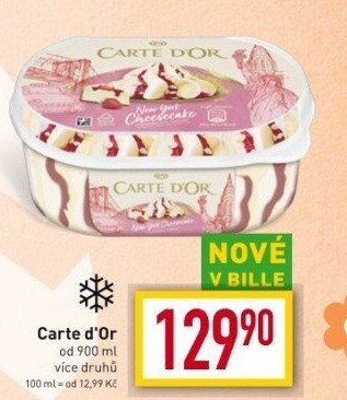 Zmrzlina ve vaničce Carte D'