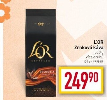 Zrnkové kávy L'