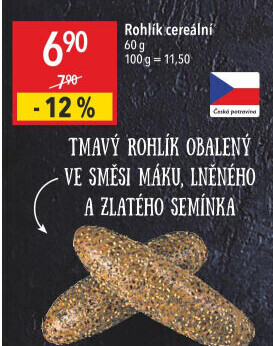 Cereální rohlík