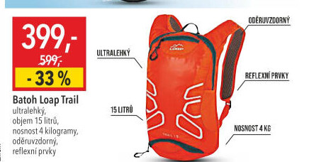 Cyklisticky batoh Trail Loap