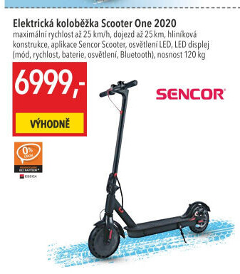 Elektrická koloběžka Sencor One 2020