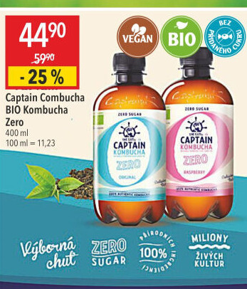 Kombucha Zero Bio Captain Kombucha