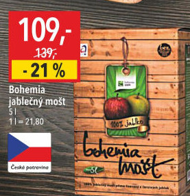 Mošt jablečný Bohemia Apple