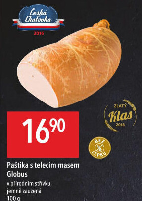 Paštika s telecím masem Játrovka Globus