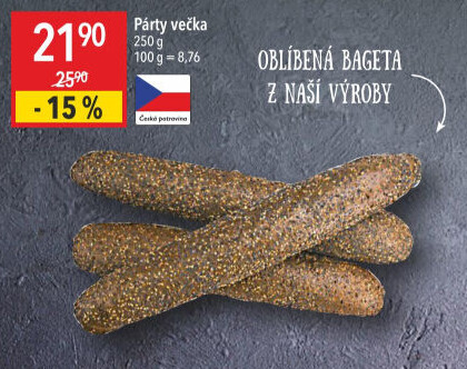 Pečivo Párty večka