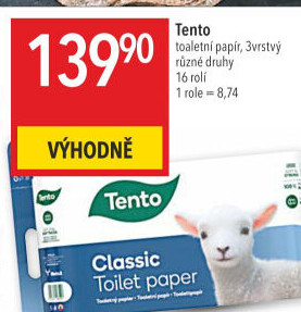 Toaletní papír 3vrstvý Tento