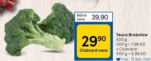 Brokolice Tesco