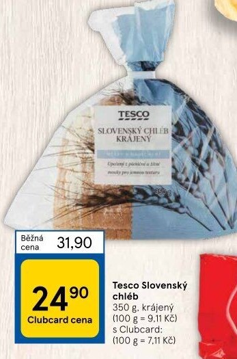 Chléb slovenský Tesco