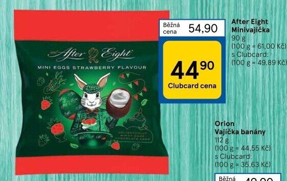 Čokoládová minivajíčka Nestlé After Eight