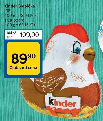 Čokoládová slepice Kinder