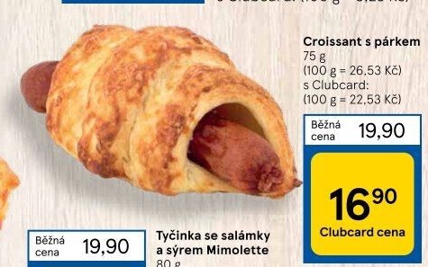 Croissant s párkem
