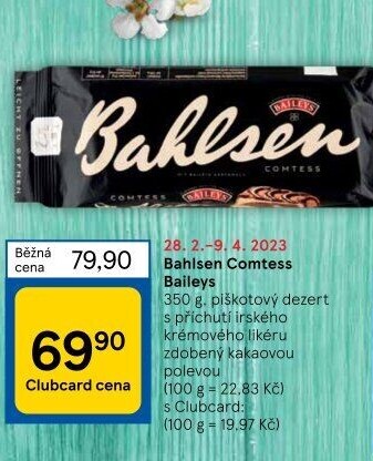 Dezert piškotový Bahlsen