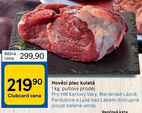 Hovězí plec kulatá - falešná svíčková