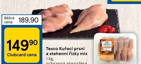Kuřecí řízky mix Tesco