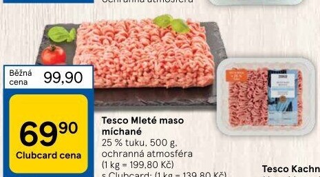 Mleté maso mix Tesco