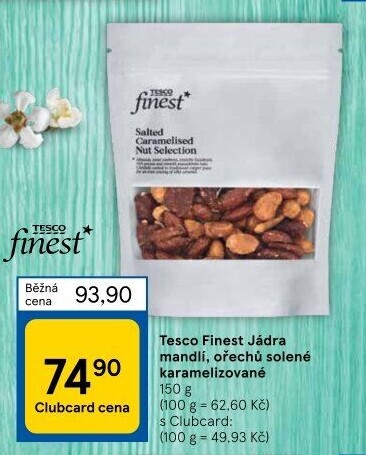 Ořechy karamelizované Tesco Finest