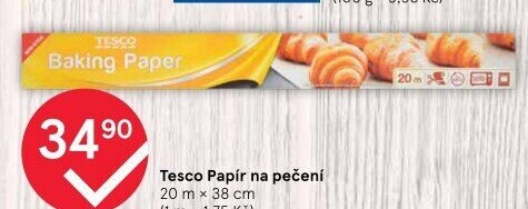 Papír na pečení Tesco