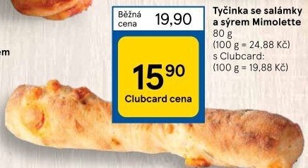 Pečivo tyčinka sýrová