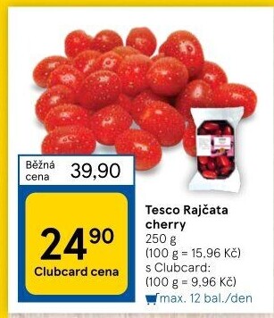 Rajčata cherry Tesco