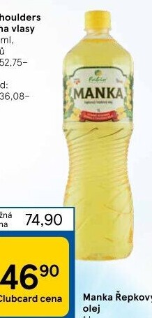 Řepkový olej Manka Fabio