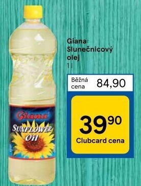 Slunečnicový olej Giana