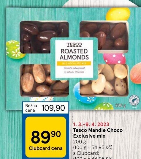 Směs ořechů v čokoládě Exclusive Tesco