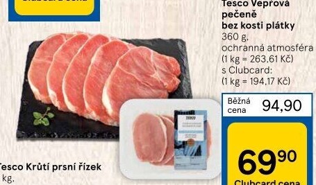 Vepřová pečeně bez kosti Tesco