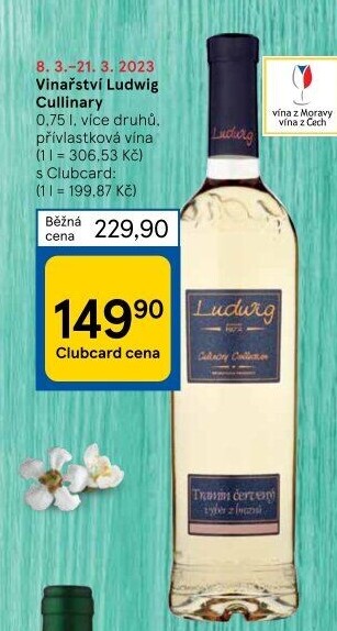 Vína Culinary Collection Vinařství Ludwig - výběr z hroznů