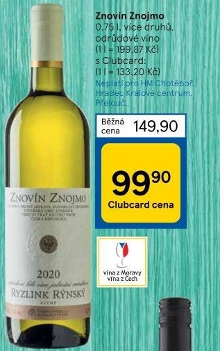 Vína Znovín Znojmo