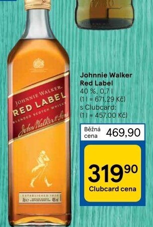 Whisky Red Label Johnnie Walker