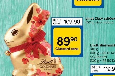 Čokoládový zajíc Lindt