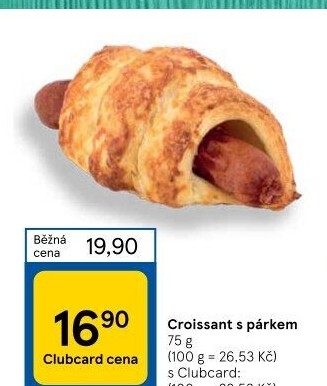 Croissant s párkem