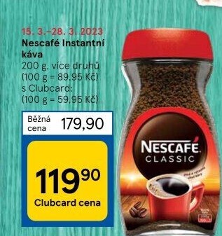 Instantní kávy Nescafé