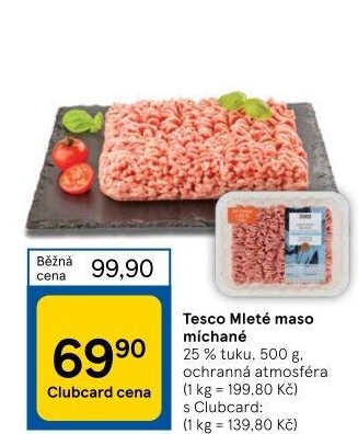 Mleté maso mix Tesco