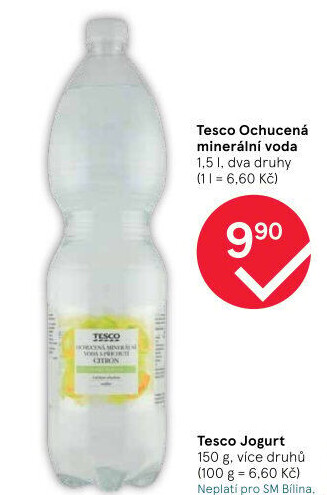 Ochucená voda Tesco