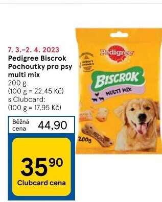 Pamlsky pro psy Biscrok Pedigree