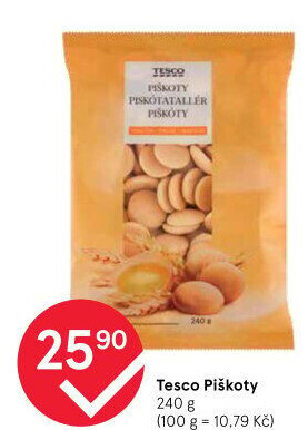 Piškoty Tesco