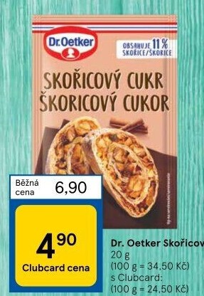 Skořicový cukr Dr. Oetker