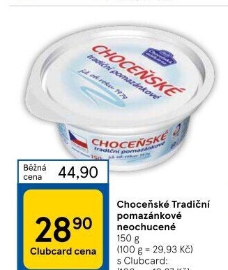Tradiční pomazánkové Choceňské
