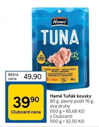 Tuňák kousky Hamé