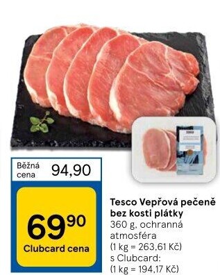 Vepřová pečeně bez kosti Tesco