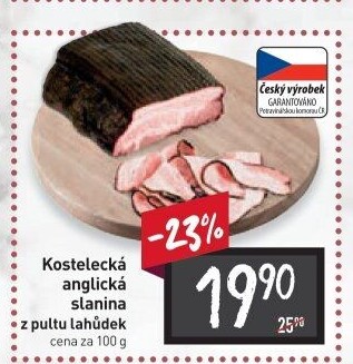 Anglická slanina kostelecká