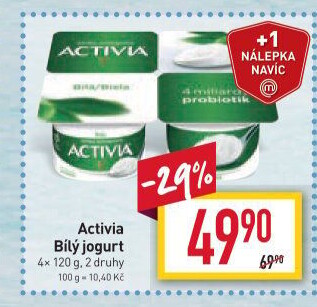 Bílý jogurt Activia Danone