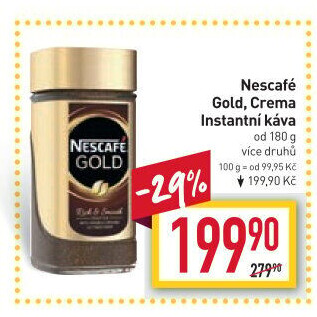 Instantní kávy Nescafé Gold
