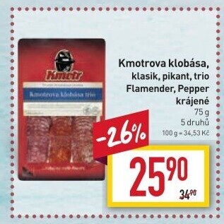 Kmotrova klobása classic Kmotr