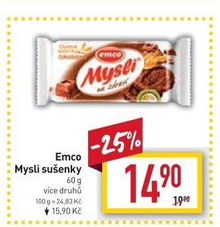 Ovesné sušenky Mysli na zdraví Emco