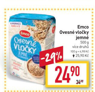Ovesné vločky Emco